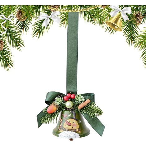 Cloches De Noël pour Décoration Pendentif Métallique Décoration D'Intérieur Ornements Artisanaux de Grelots de Noël pour Salle de Classe Bureau Salon Chambre Fenêtre Escalier Cheminée Jardin Cou (1/5)
