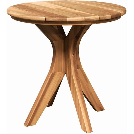 Maison Exclusive - Beistelltisch Braun 55 x 55 x 51 cm Massivholz (1/5)