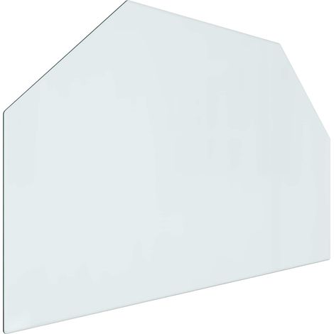 Feuerstelle Glasplatte Transparent 80 x 50 cm Glas vidaXL