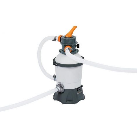 Bestway 58515 pompa filtrante a sabbia 3.028 LT/H per piscine da 1.100 - 18.100 l incluso adattatore 3,2 cm (1/5)