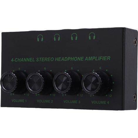 4-Kanal-Kopfhörerverstärker - Stereo-Verstärker aus Metall für (1/5)