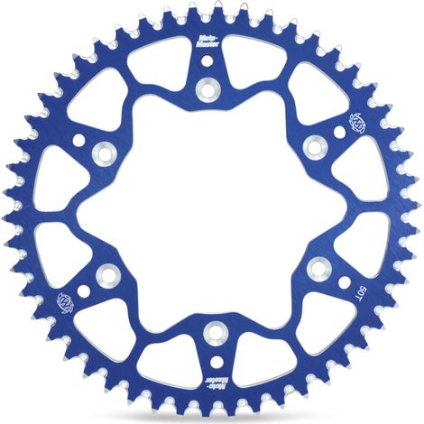 Piñón trasero de aluminio T7075, azul, Yamaha YZ/YZF/WRF 99-24, 49 dientes.