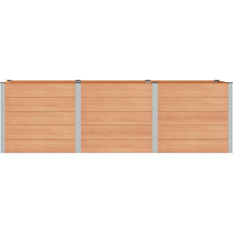 Maison Exclusive - Jardinière surélevée Marron 300 x 100 x 91 cm