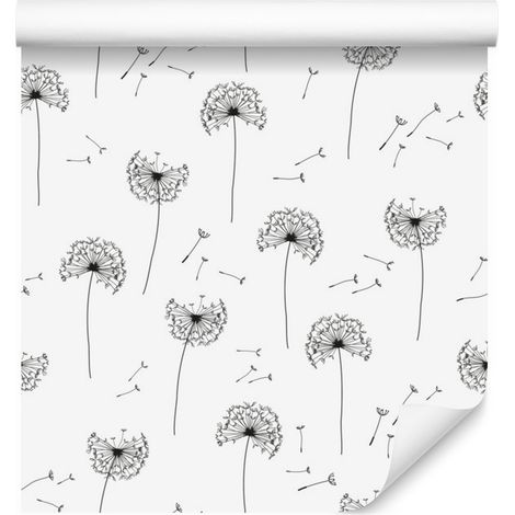 Papel pintado con diseño de semillas de diente de león para salón y dormitorio, 50x1000 cm. (1/5)