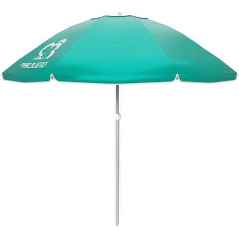 Marbueno Sombrilla Nylon Aluminio Color Verde Claro 200 cm Jardin