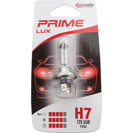Ampoule halogène unique H7 pour éclairage de voiture 12V 55W Px26d (1/2)