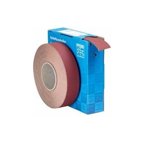 PFERD TOOLS Korund Schleifbandrolle Gewebe SBR Breite 40mmxLänge 50m A220 für universelle Anwendung (1/4)