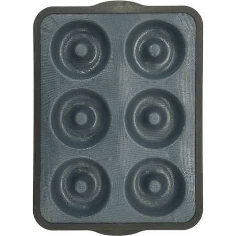 Molde 6 donuts - ZENKER - 36 x 26 cm - Silicona fibra de vidrio - Negro (1/3)