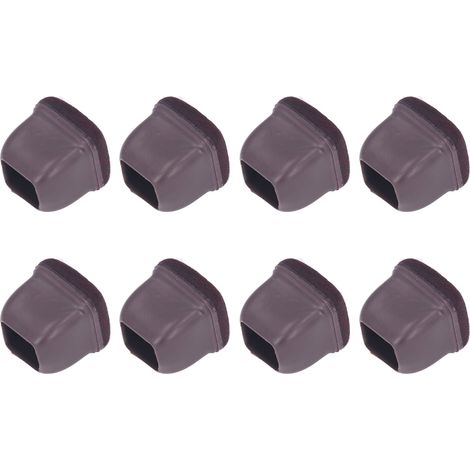 8 Stuhlbeingleiter aus TPE, Möbelbodenschoner, Kappen für Tisch und Hocker, braun, Größe M, 8er-Packung (1/5)
