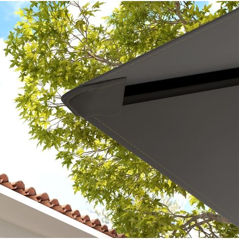 Telo di ricambio per gazebo 3 x 3 m, tessuto Oxford 370 g/m², idrorepellente, UPF30+, grigio HAVRYA (1/3)