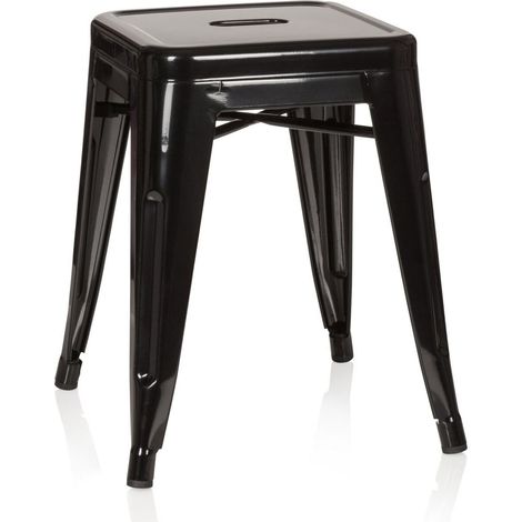 Hocker VANTAGGIO metallic schwarz hjh OFFICE (1/5)