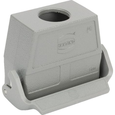 HARTING Han 16B Kupplungsgehäuse hoch, 1xM32 gerader Kabelabgang, mit 1 Längsbügel Verschraubung M32 Klemmbereich 11,0mm - 21,0mm - 1 Stück (1/2)