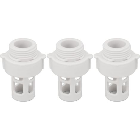 3 Connecteurs Bouchon Vidange Tuyau – Adaptateur Piscine pour Rondes Intex 10184, Filetage 25mm pour Évacuation Eau Facile