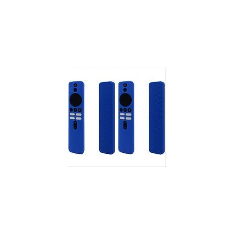 Custodia protettiva in silicone blu per il telecomando del TV Box Xiaomi 4K di seconda generazione. - Crezuo