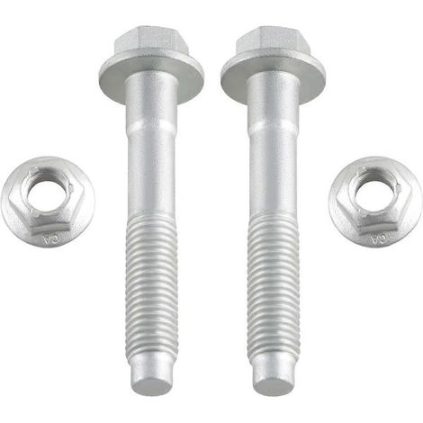 Paire de boulons et écrous de fixation d'amortisseur avant ou arrière M14 compatibles avec Dodge Ram 1500, Ram 2500, Ram 3500, Ram 4500, Ram 5500. Remplace les références : 6502818 et 6502698. (1/4)