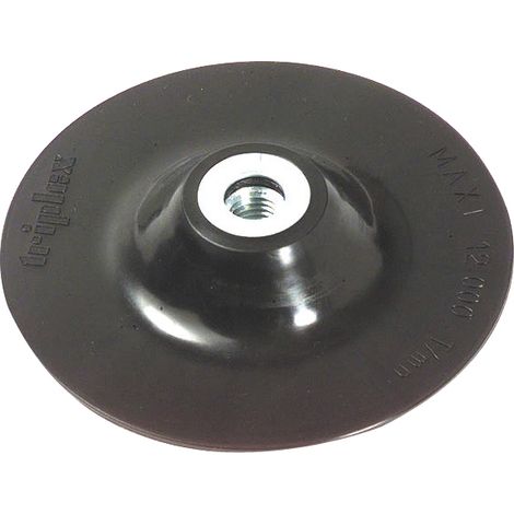 Tivoly • Platorello per Smerigliatrice • Gomma • Ø125mm • Foro M14 (1/3)
