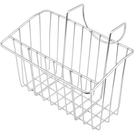 Estante para esponjas de acero inoxidable con ganchos, ideal para guardar cosas en el fregadero de la cocina. (1/5)