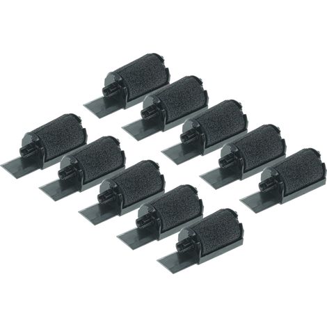 vhbw 10x Ink Roller Black compatible with Canon MP 120 LTX, MP 120 MG, MP 120 LTS Cash Register, Calculator (1/4)