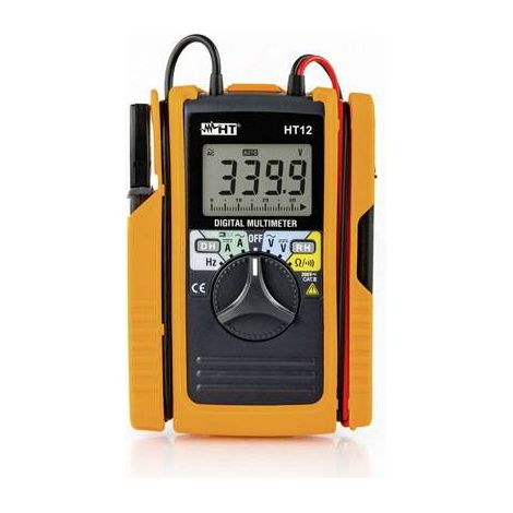 HT Instruments HT12 Multimètre , Pince ampèremétrique numérique CAT II 600 V, CAT III 300 V Affichag (1/5)
