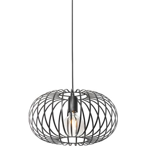 Design-Hängeleuchte Schwarz Draht 39cm - Johanna