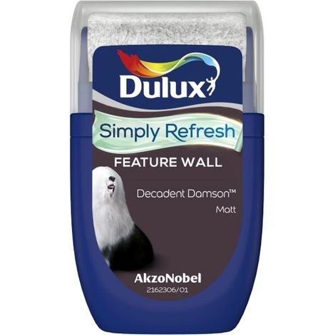 Dulux Simply Refresh Feature Wall Tester Pot - 30ml - Decadent Damson
