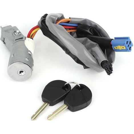 Interruttore di avviamento e blocco accensione 4162.CF – compatibile con Citroën Berlingo, fornito con 2 chiavi