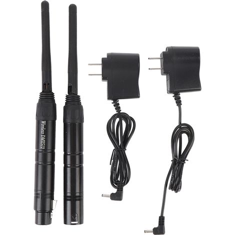 Émetteur et récepteur sans fil DJ 2,4 GHz, multiplex numérique 512, portée de transmission de 400 m, contrôleur d'éclairage sans fil pour éclairage de scène, prise US. (1/5)