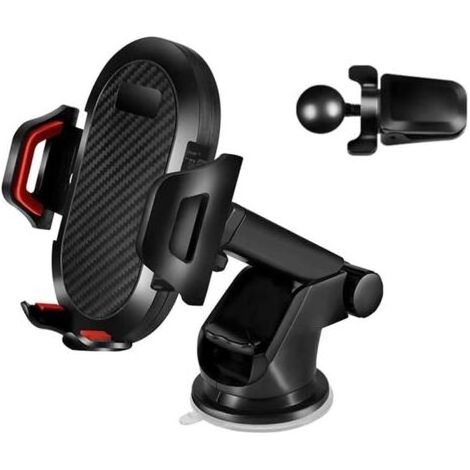 QORVA-Support de téléphone portable 3 en 1 pour voiture, support de téléphone portable pour tableau de bor (1/5)
