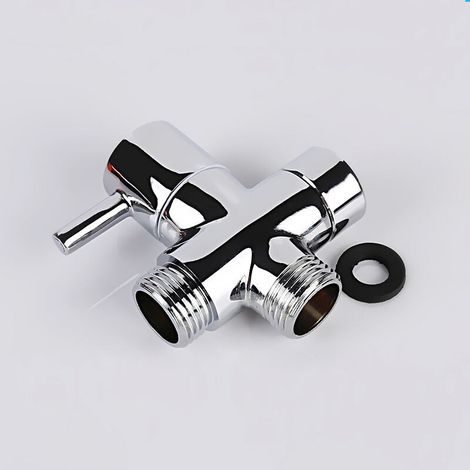 RHG Valve 3 voies G1/2", Valve 3 voies Douchette à main Composantes de douche Accessoires universels Fini chromé (1/5)