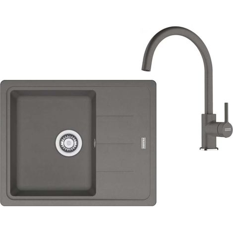 Franke Set - Set da cucina G278ŠK, lavello in fragranite BFG 611-62 e miscelatore FC 6018.084, pietra grigia 114.0700.804