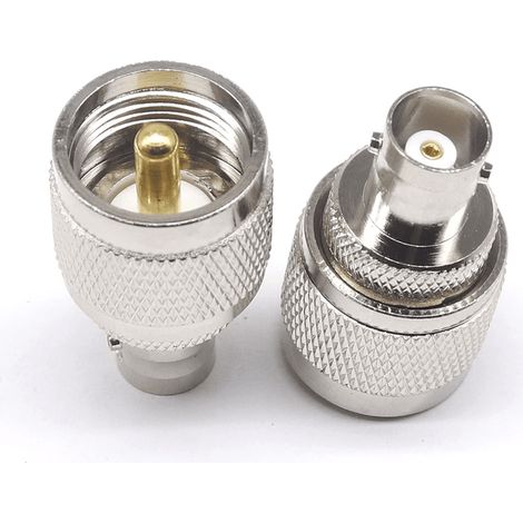 Adaptador BNC hembra - PL259 Macho UHF  Gris (1/3)