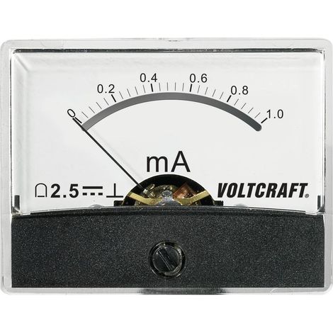 VOLTCRAFT AM-60X46/1MA/DC tester da pannello per temperatura AM-60X46/1mA/DC 1 mA bobina rotante
