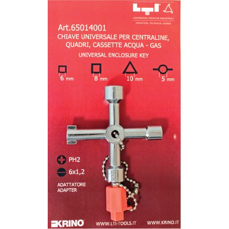 CHIAVE UNIVERSALE P/CASSETTE CONTATORI