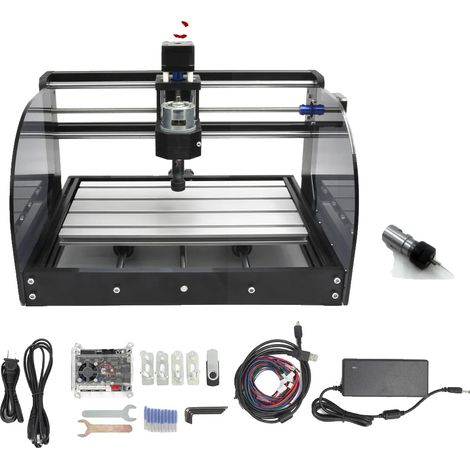 CNC Router 3018 Pro MAX, Desktop-Design, Hochgeschwindigkeits-Spindel 9000 U/min, Kein Controller, füge 2.5W Laser hinzu (1/2)