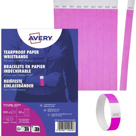Avery-Zweckform TYVPK-50 Nastro di ammissione (L x L) 256 mm x 19 mm striscia adesiva 500 pz. (1/4)