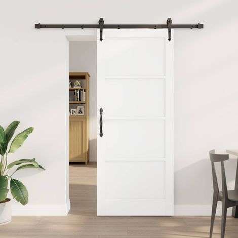 Puerta Corredera ORKDAL  y Negro 83 x 202 cm