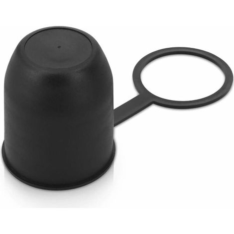Tapa de enganche de remolque - Cubierta de gancho de remolque con clip - para enganche de remolque de 50 mm - Negro (1/4)