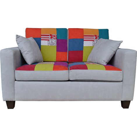 Divano 2 posti in tessuto Patchwork 142 cm - made in italy ASIA (1/5)