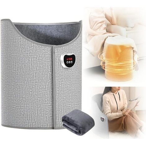 Chauffe-pieds électrique portable pliable avec couverture douce (gris) (SKU produit : 98082994 SKU Offre : mwj25.10.13-17) (1/5)
