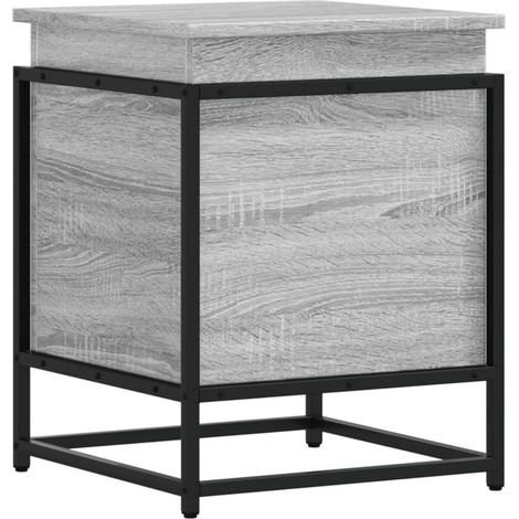 Maison Exclusive - Contenitore con Coperchio Grigio Sonoma 40x40x51,5cm Truciolato