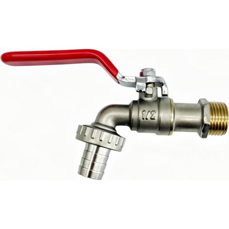 Robinet en Laiton 1/4 Pouce pour Usage Extérieur – Robinet à Ouverture Rapide Épaissi pour Tonneau Agricole, Accessoire de Jardinage Robuste et Durable-x