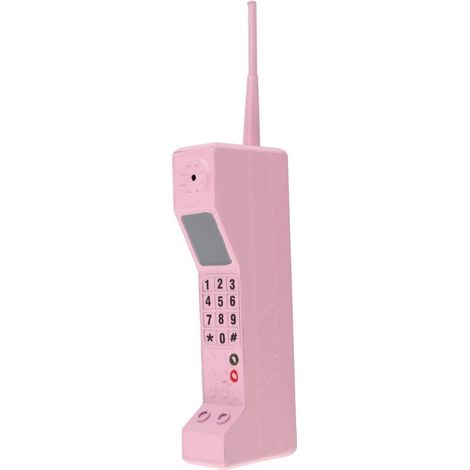 Retro-Handyanhänger aus Eisen, leuchtend pink, leicht, tragbar und dekorativ, farbecht, Vintage-Design (1/5)