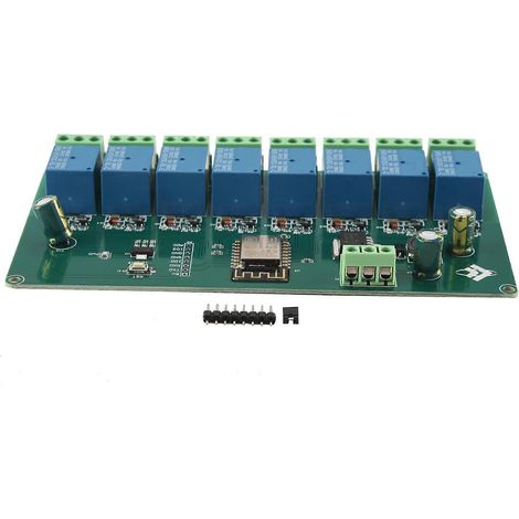 ESP8266 WLAN-8-Kanal-Relaismodul, ESP-12F Entwicklungsboard, Stromversorgung 5V/7-28V, drahtloses WLAN-Modul (1/5)