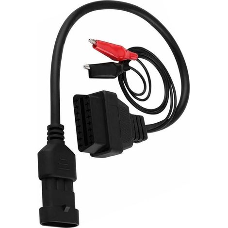 Câble De Diagnostic, 3 Broches à 16 Broches Connecteur Adaptateur OBD2 Câble De Diagnostic, Connecteur De Diagnostic Embarqué, Câble D'extension Adaptateur OBD2, pour Câbles Scanner (1/4)