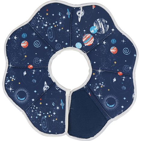 Collerettes pour Chat Anti-Morsure Protection Ajustable Collier de Récupération Comfy Cone pour Chat et Chiots,Bleu (M)