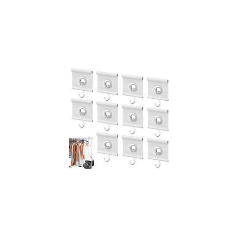 Wohnwagenhaken-Set, 24-teilig (12 Rohrösen + 12 S-Haken) für Rohrschienen von 5/6 mm bis 7/8 mm, Zubehör für Markisenhaken an Wohnmobilen, Wohnwagen und Zelten (1/5)