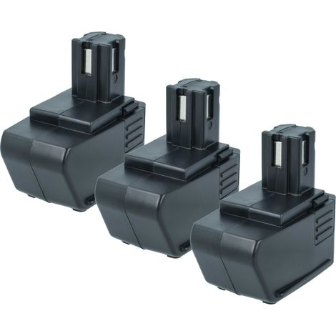 vhbw 3x Akku kompatibel mit Hilti SF100, SF100A, BD2000, SB10, SFB105 Werkzeug (3300 mAh, NiMH, 9,6 V)