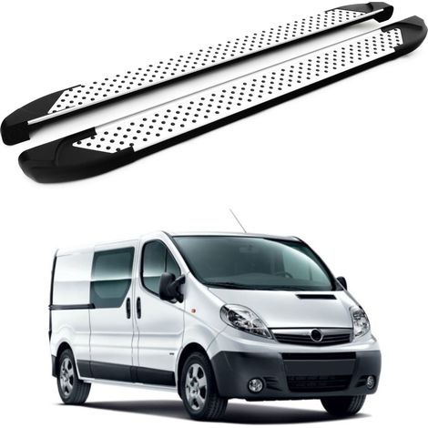 TURTLE kompatibel mit Opel Vivaro (X83) 2001-2014 / Kurze Version Trittbrett Sapphire V1 Grau (1/4)