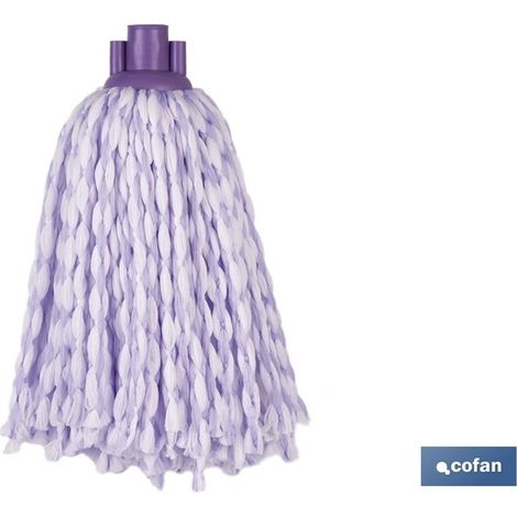 Balai à franges tressé en microfibre et polyester