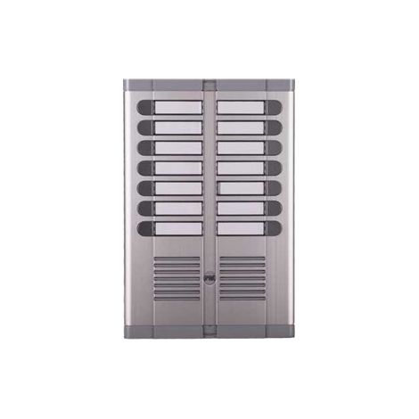 Frontale 14 pulsanti su due file con scatola per posto esterno 925/214